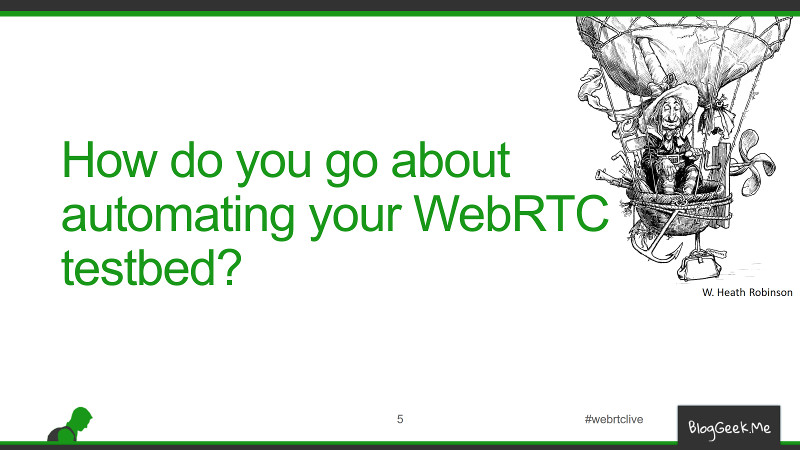 How do you go about automating your WebRTC testbed?